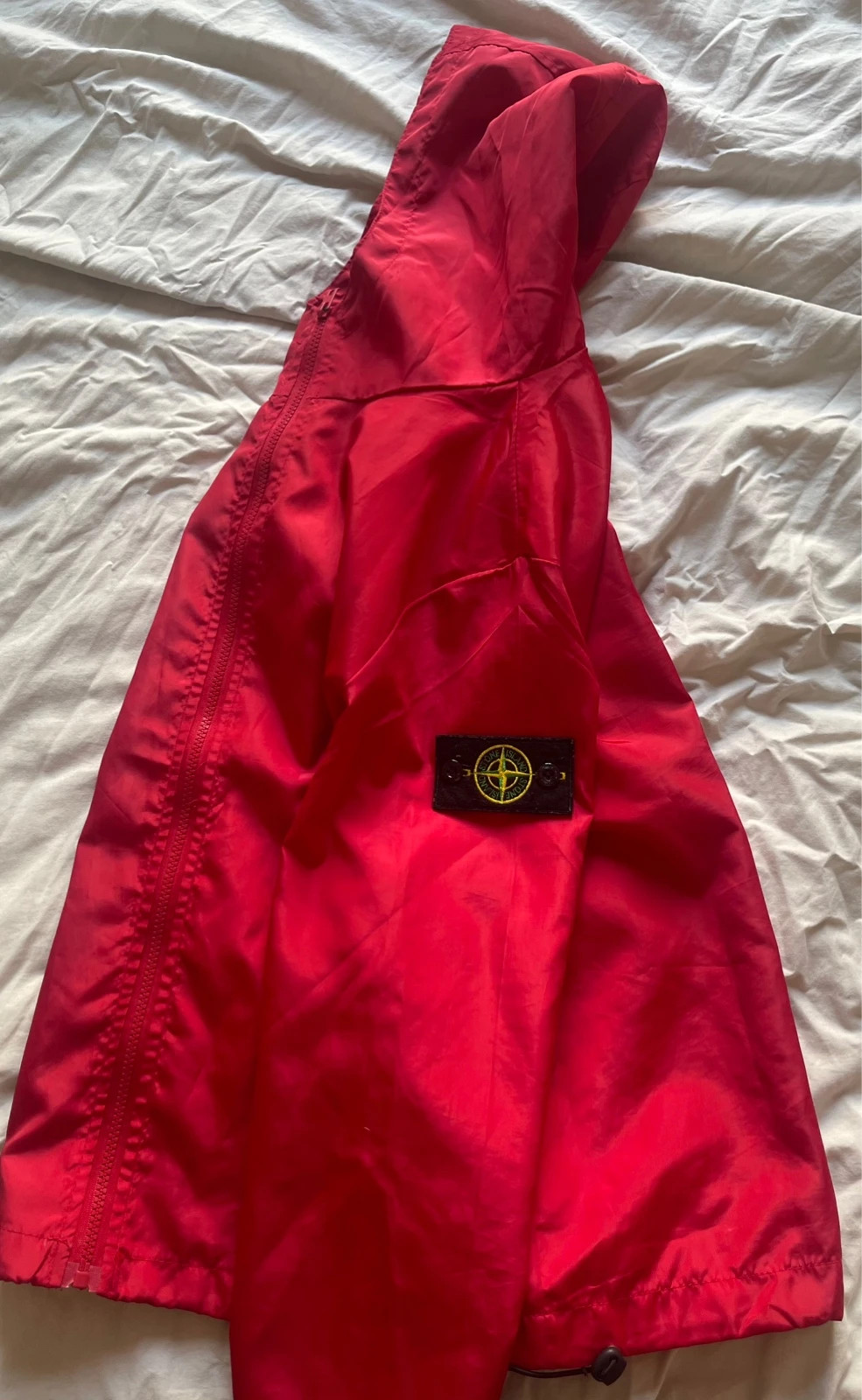 Stone Island Hooded Jacket — Red