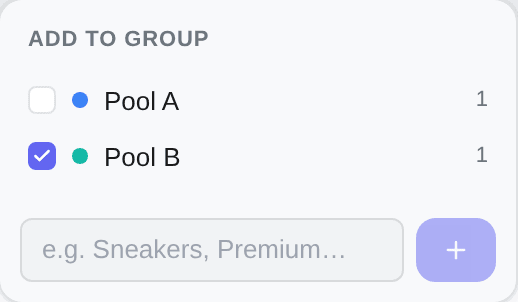 Assigning an account to groups