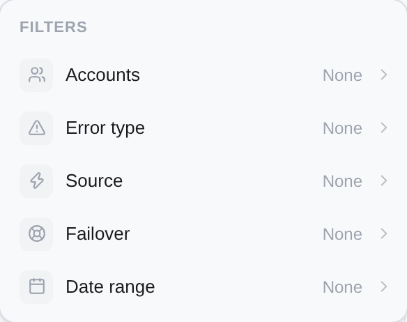 The Filters panel