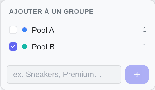 Assigner un compte à des groupes