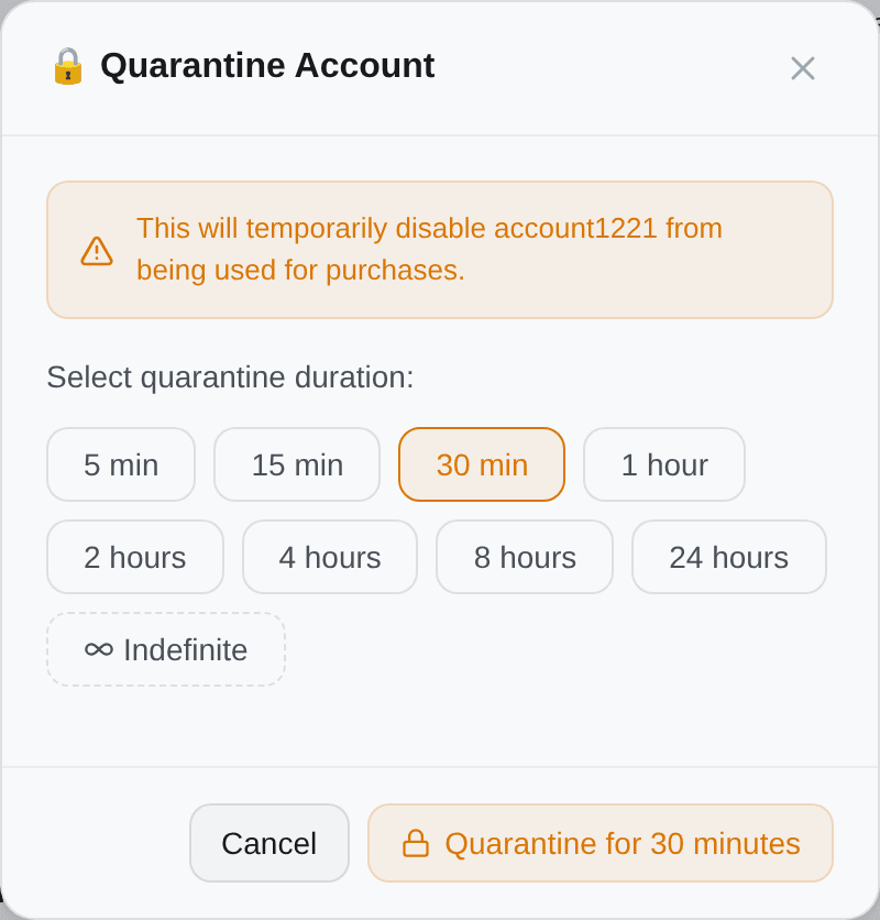 Choosing a quarantine duration