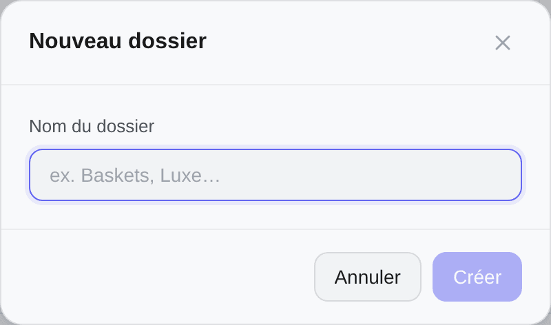 Créer un dossier